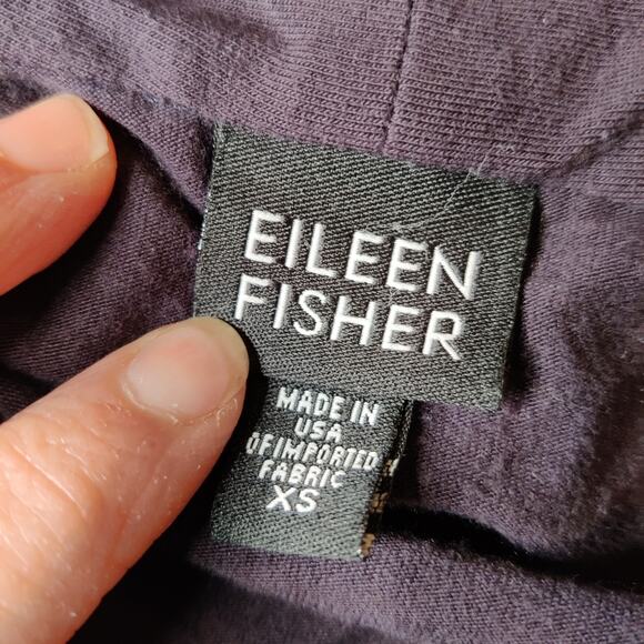 Eileen Fisher Navy Blue Knit Cardigan Sweater Size XS - Picture 5 of 9